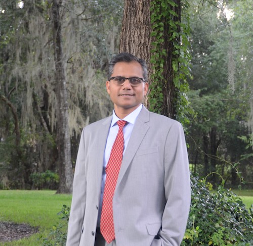 Professor Anuj Kumar outdoors 