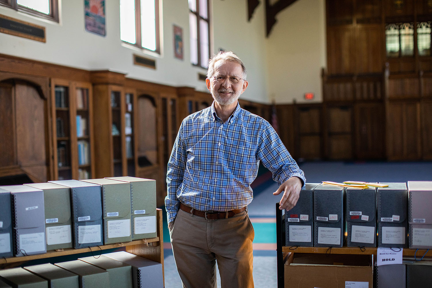<p>Carl Van Ness has worked as an archivist at the George A. Smathers Libraries for nearly 40 years. Photo Credit: University of Florida</p>