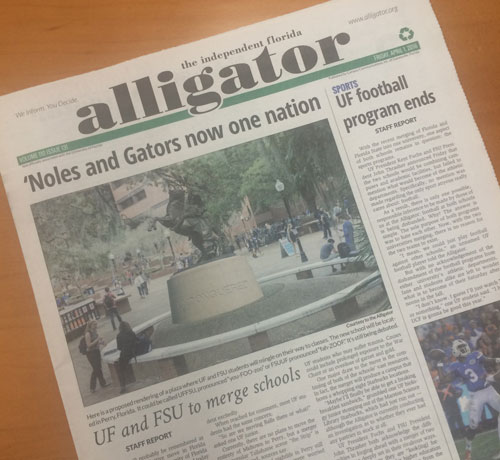 alligator front page