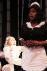 Oluchi Nwokocha (right)  stars as Vera Stark in a new play at UF with Emily Lewis as Gloria Mitchell. 