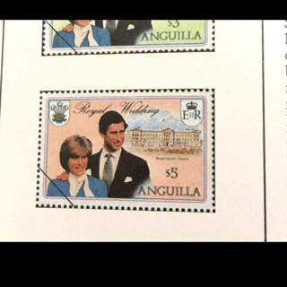 princess Diana and prince Charles stamps 
