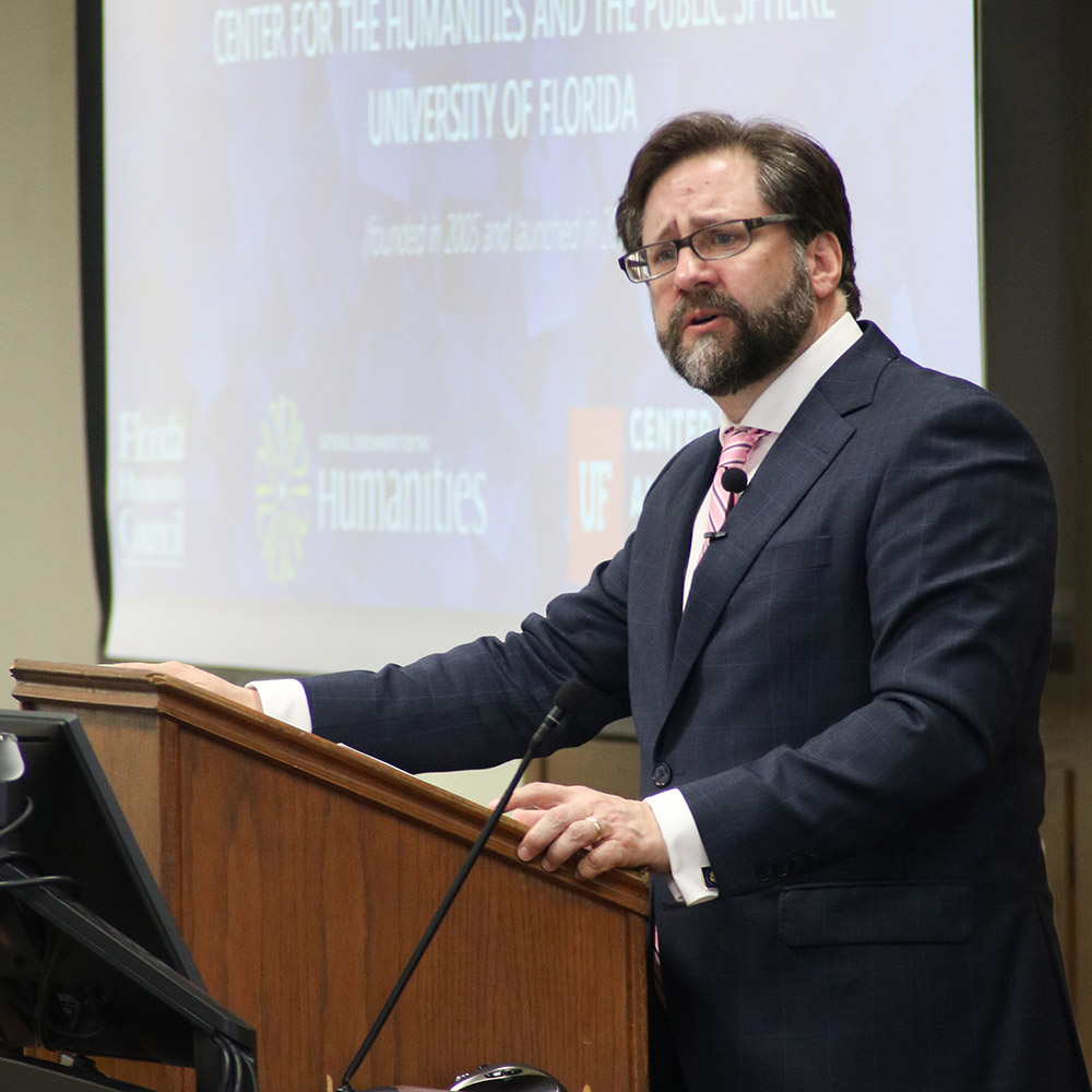 National Endowment for the Humanities Chairman’s visit marks 10th anniversary of the UF Center for the Humanities and the Public Sphere