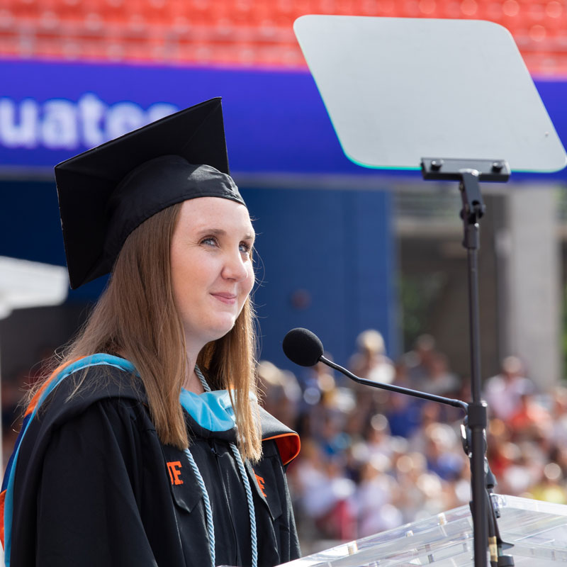 UF student speaker Paige Fitzpatrick’s speech for Saturday’s university wide ceremony