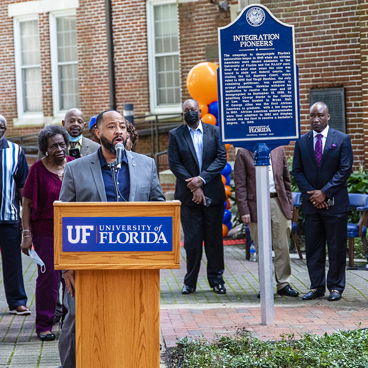 University of Florida honors integration pioneers with historical marker