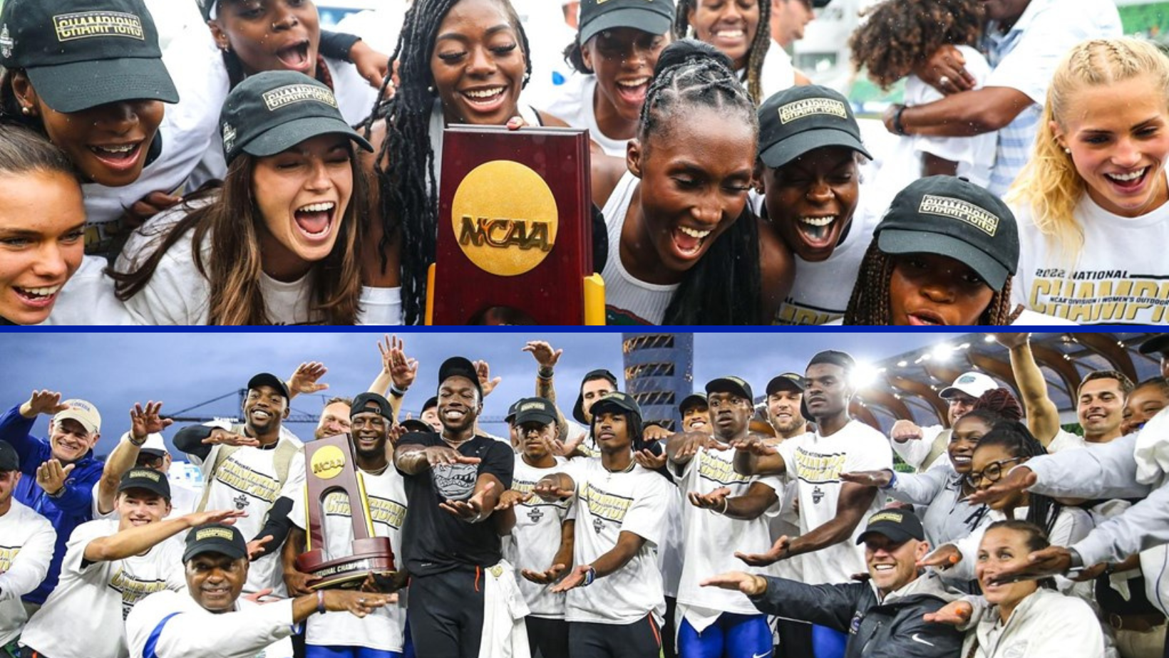 <p>Florida's track and field teams won titles in the NCAA OUtdoors Championships. Photo: Athletics</p>