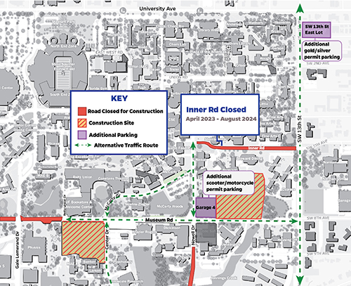 UF's Inner Road to close for construction 