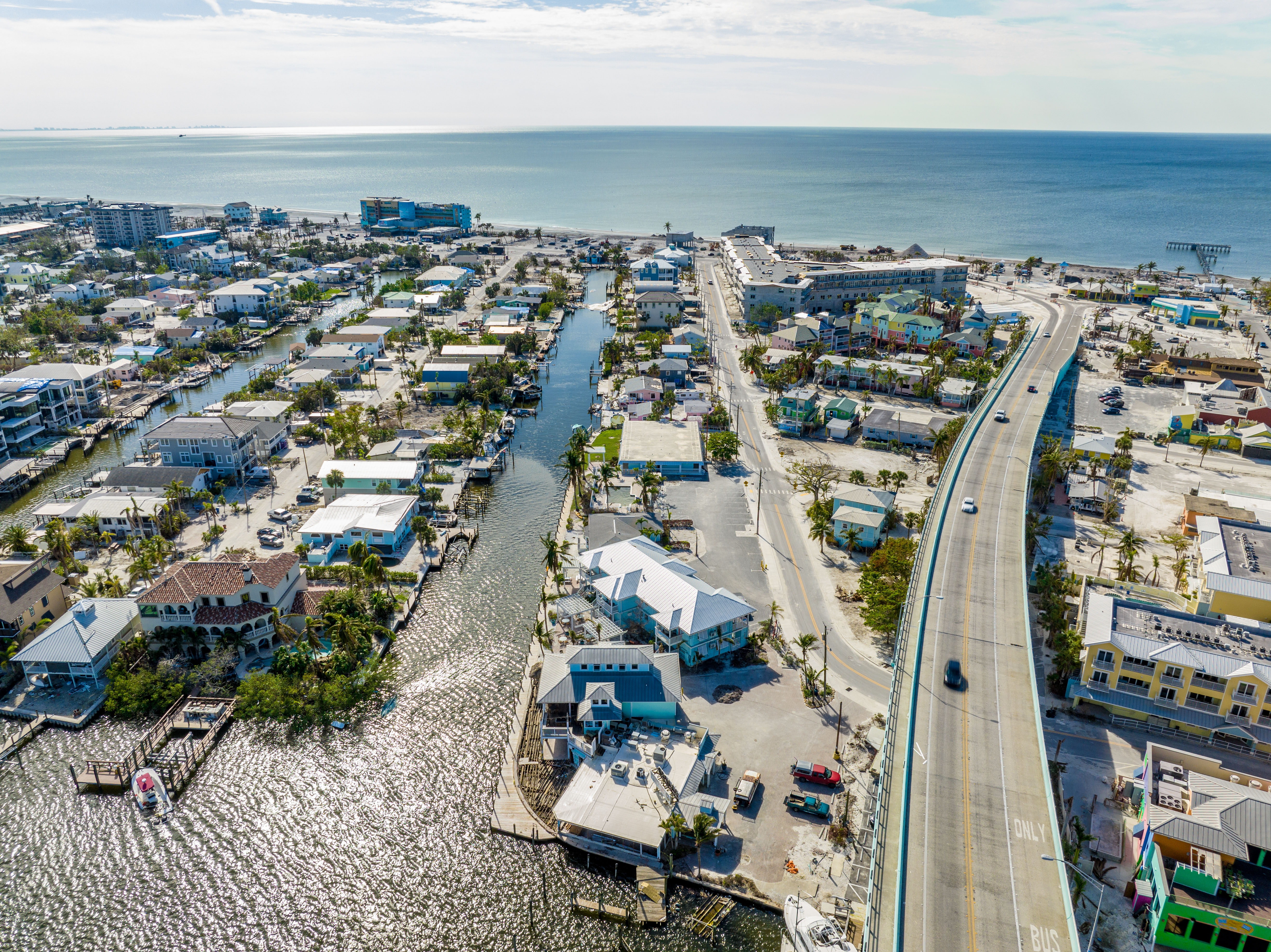 A stock image of Florida's coastal waters following Hurricane Ian.