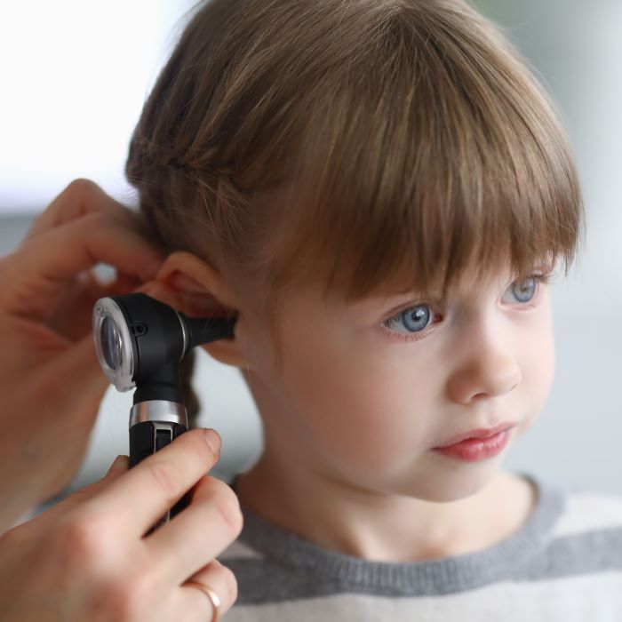 Chronic childhood ear infections delay language development