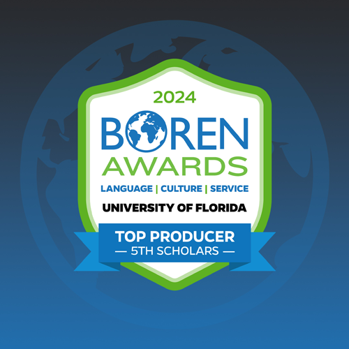 UF named a top-performing institution for Boren Scholars