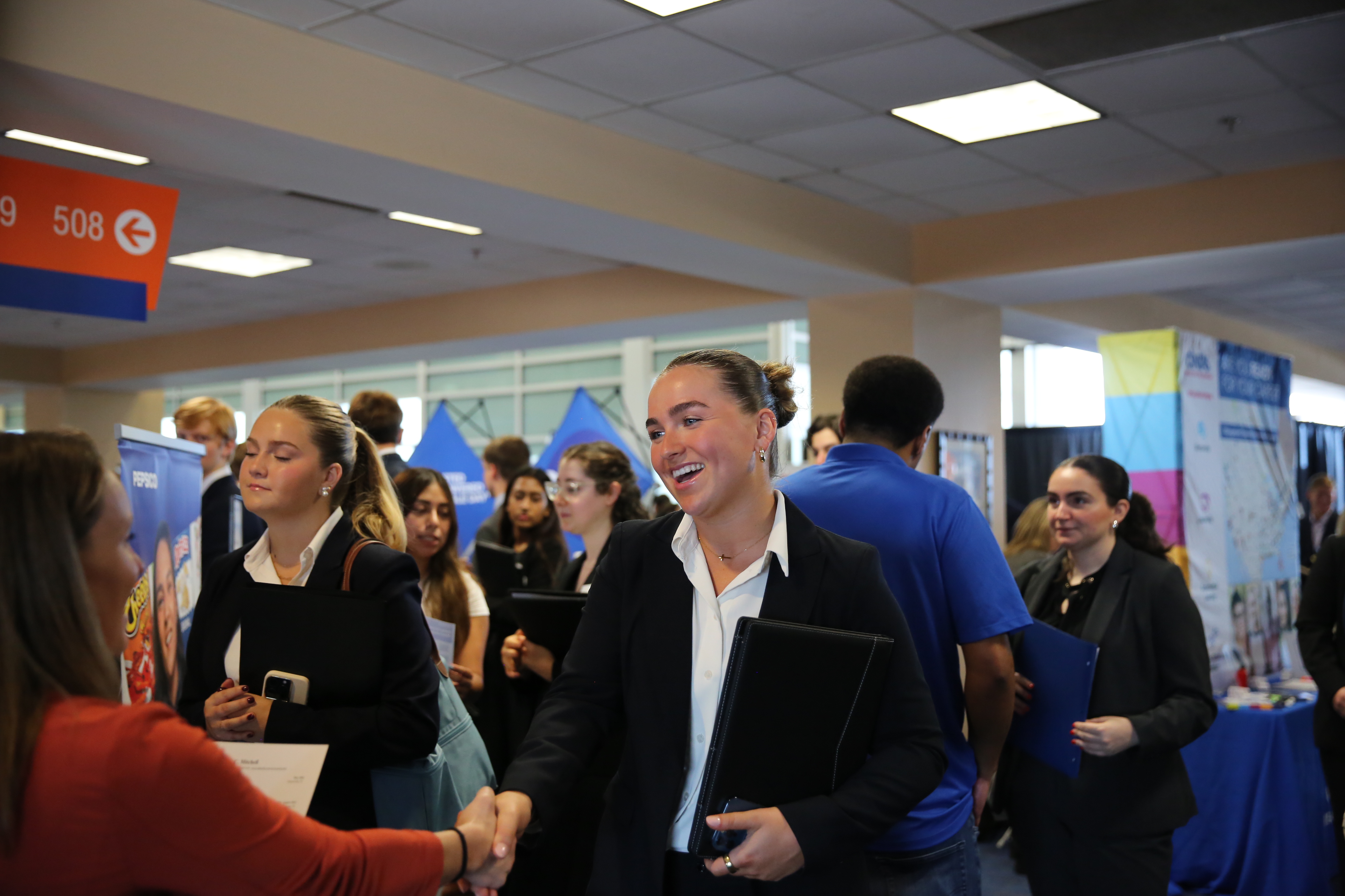 UF business students network with Florida-based companies