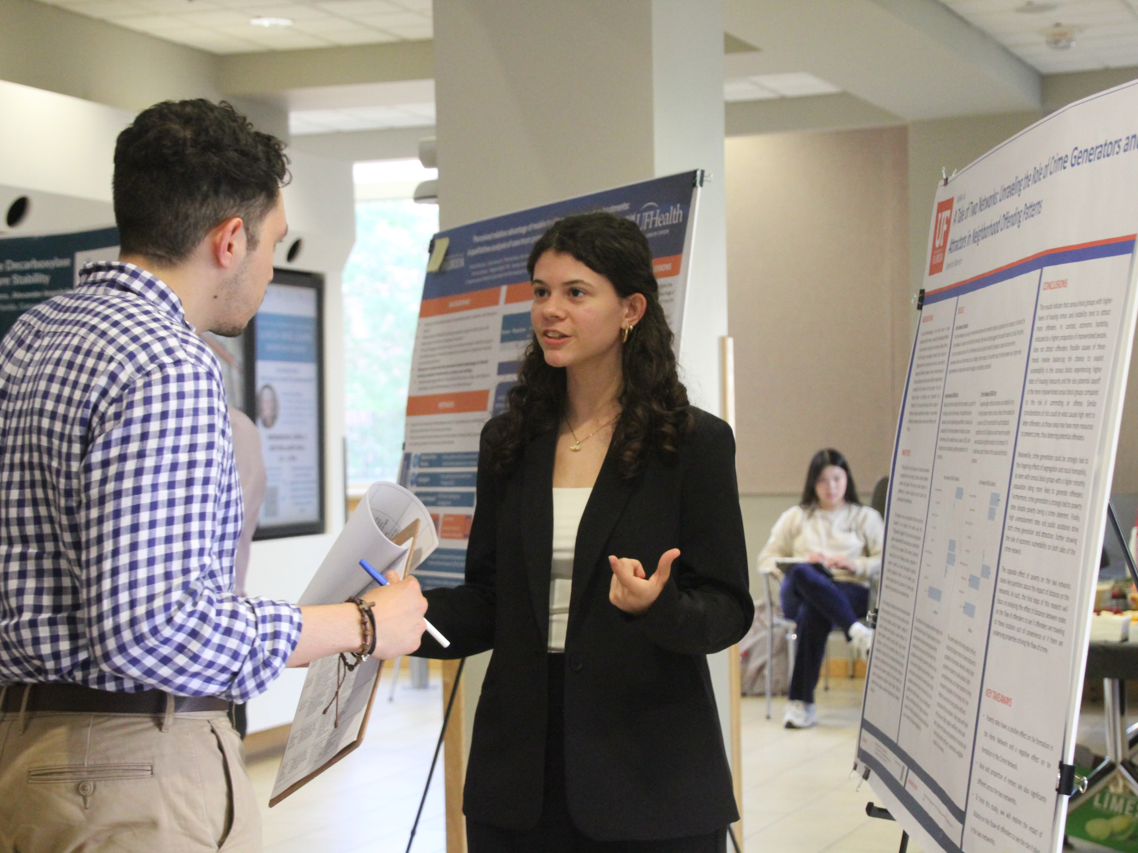 Samantha Waterston presenting research at the FURC 2025 conference