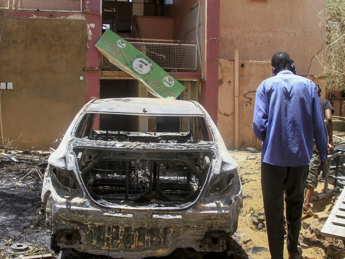 The grounds of a hospital in Khartoum, Sudan, April 28. PHOTO: AGENCE FRANCE-PRESSE/GETTY IMAGES