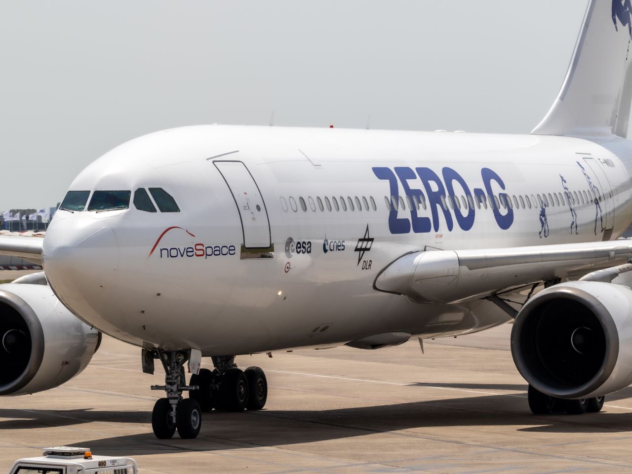 A jet plane with the words 