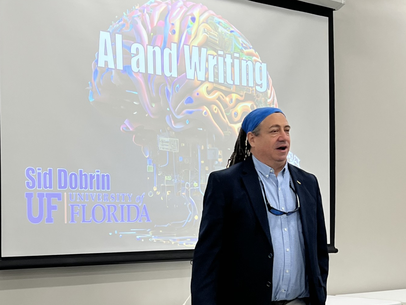 Dr. Sid Dobrin presenting 